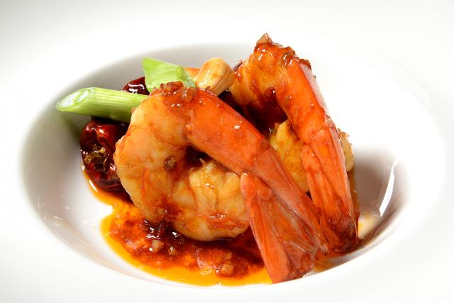 Saute Prawns with Cashew Nuts and Bell Pepper