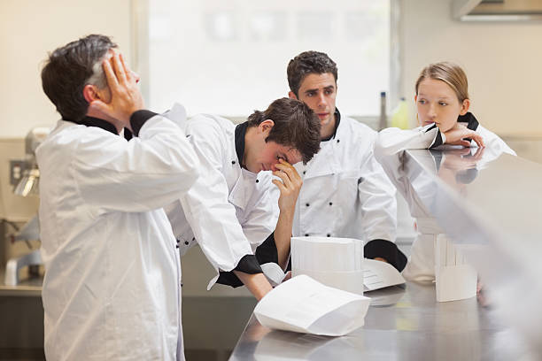 stressed chefs